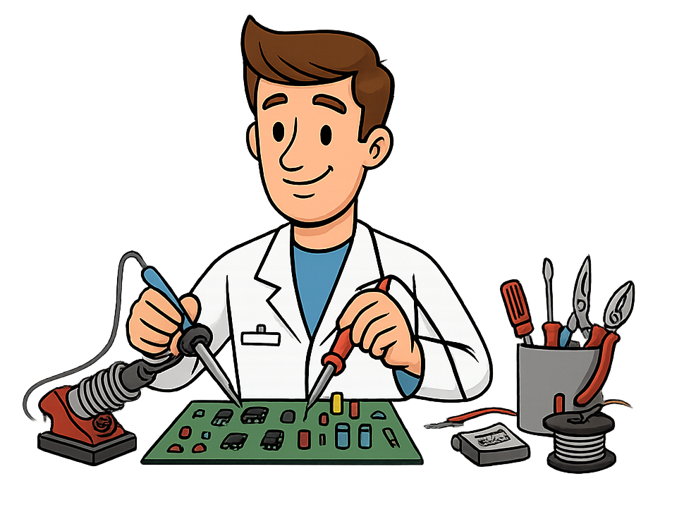 Elektronik devre çizgi karakter